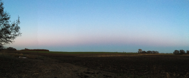 Sonnenuntergang mit Planeten